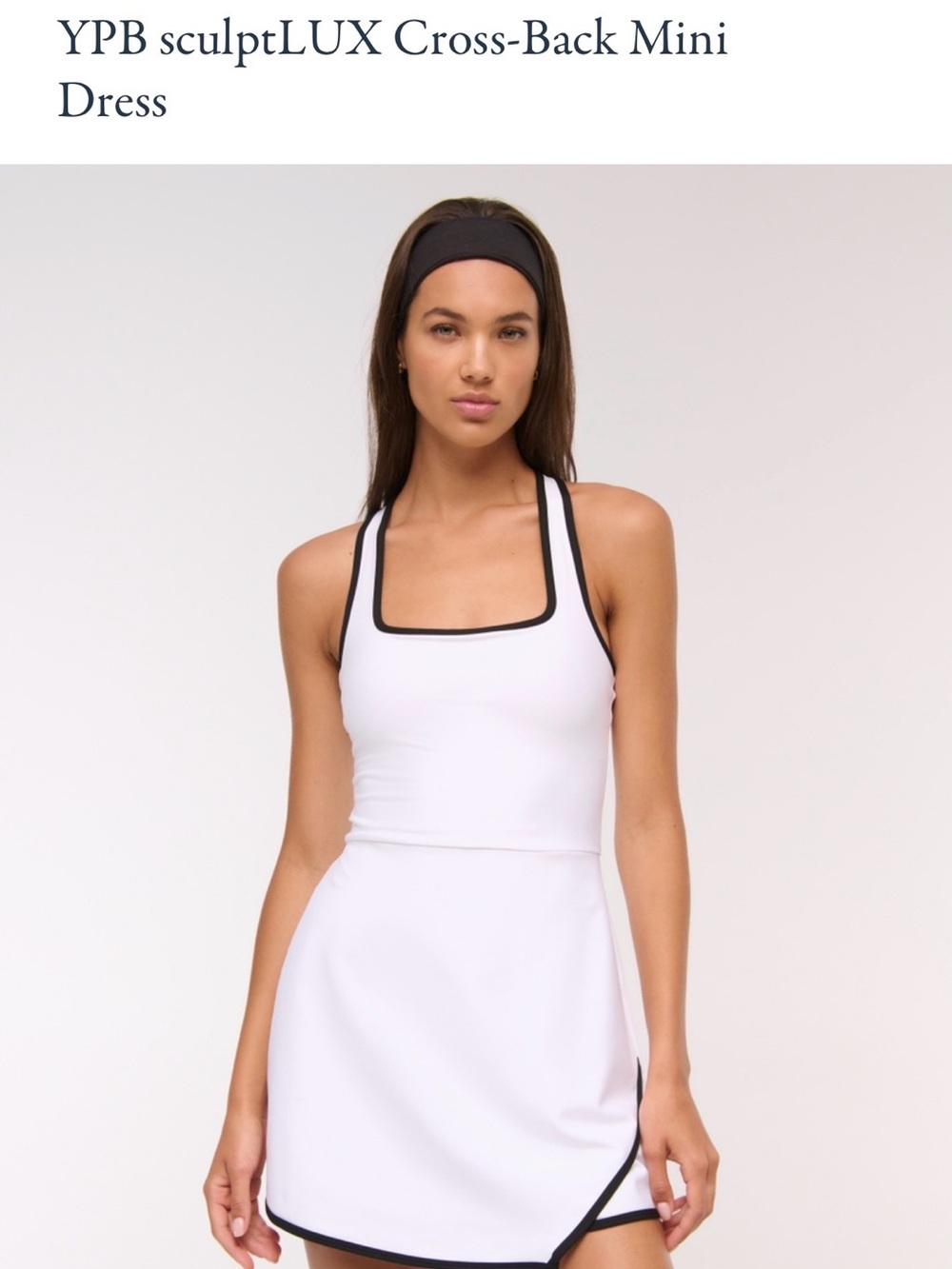 Abercrombie & Fitch YPB sculptLUX cross-back mini dress